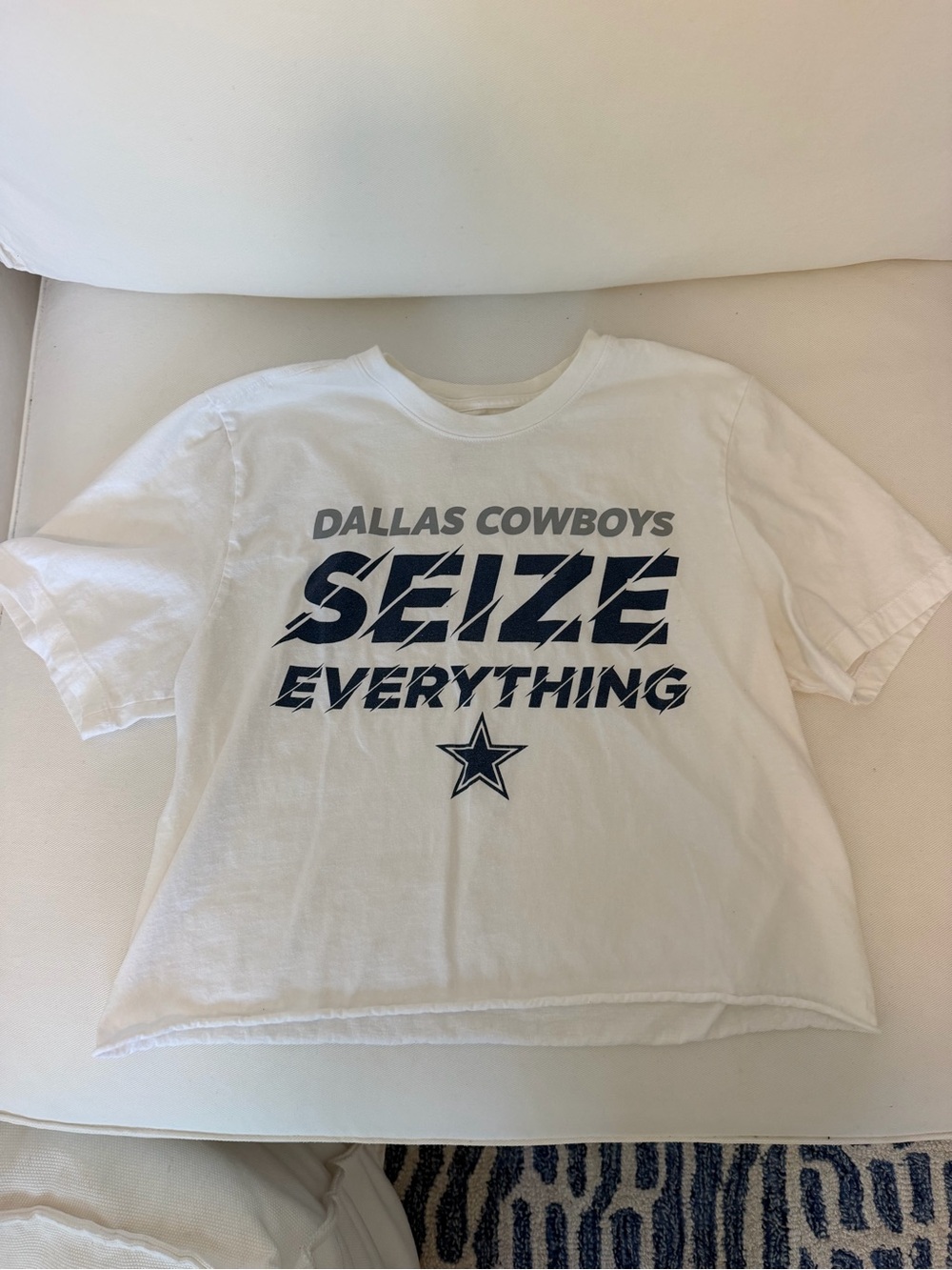 dallas cowboys cropped tee